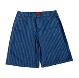 PINSTRIPE. BAGGY JORTS.