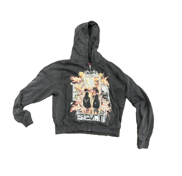 BURN. BOXY HOODIE