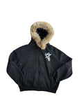 ISEN. DETACHABLE FUR HOODIE