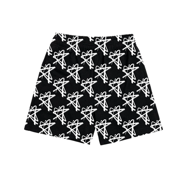 LOGO MESH SHORTS.